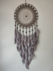 Lapač zlých snů Stínový strážce béžovo šedý 40 x 115 cm