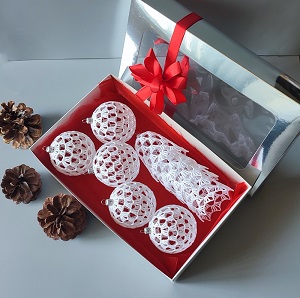 Dárková sada - baňky a zvonky 10 ks - varianta č.2