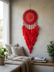 Lapač zlých snů Stínový strážce červený 40 x 115 cm