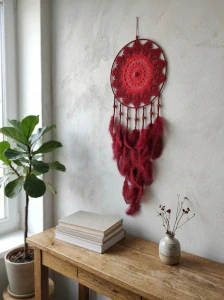Lapač snů - Stínový strážce vínový 30 x 90 cm