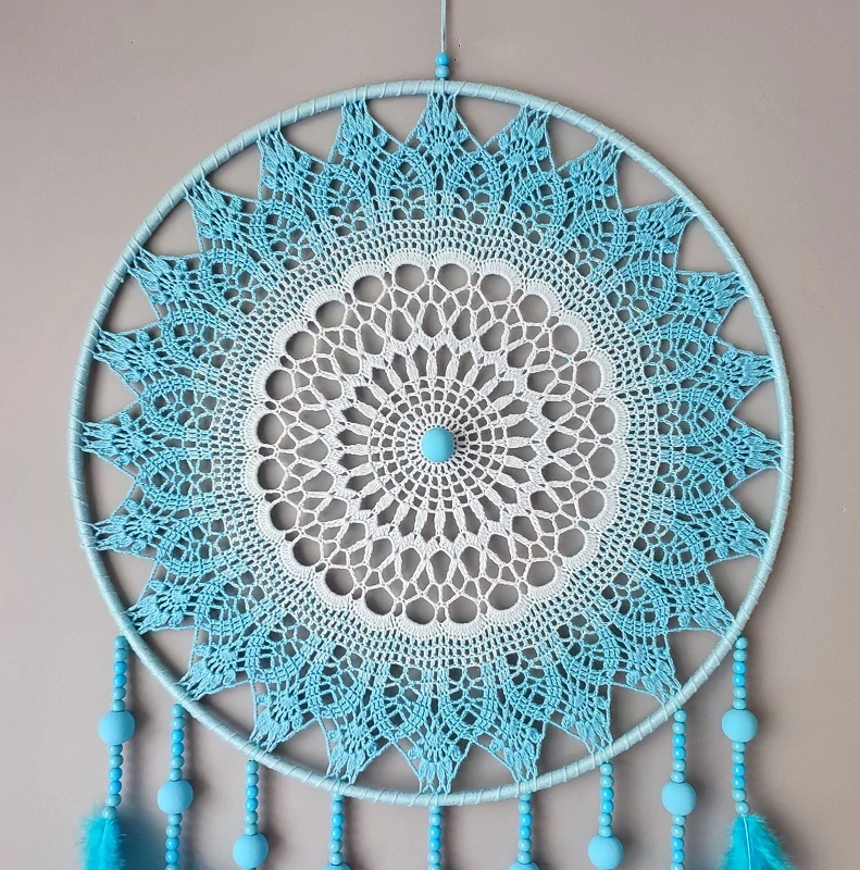 Lapač snů Stínový strážce tyrkysový 40 x 115 cm