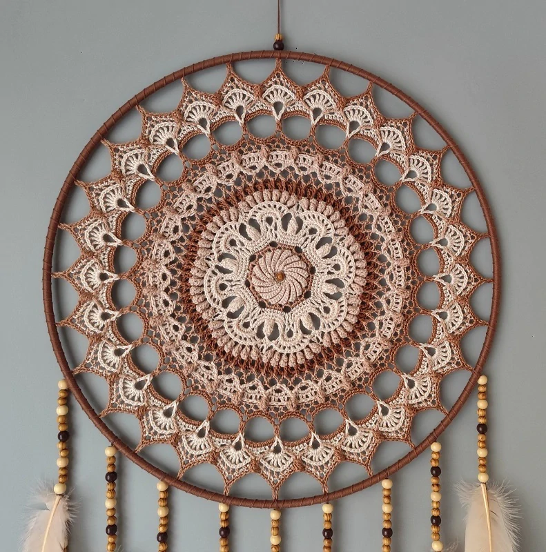 Lapač zlých snů Pouštní mandala 40 x 115 cm