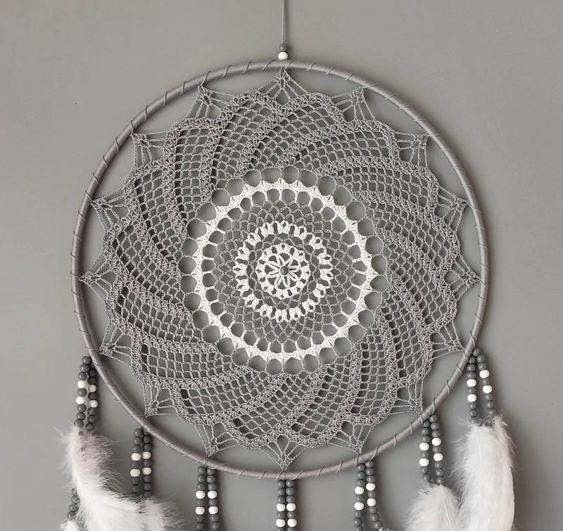 Lapač zlých snů Šedý ochránce 35 x 95 cm č.1