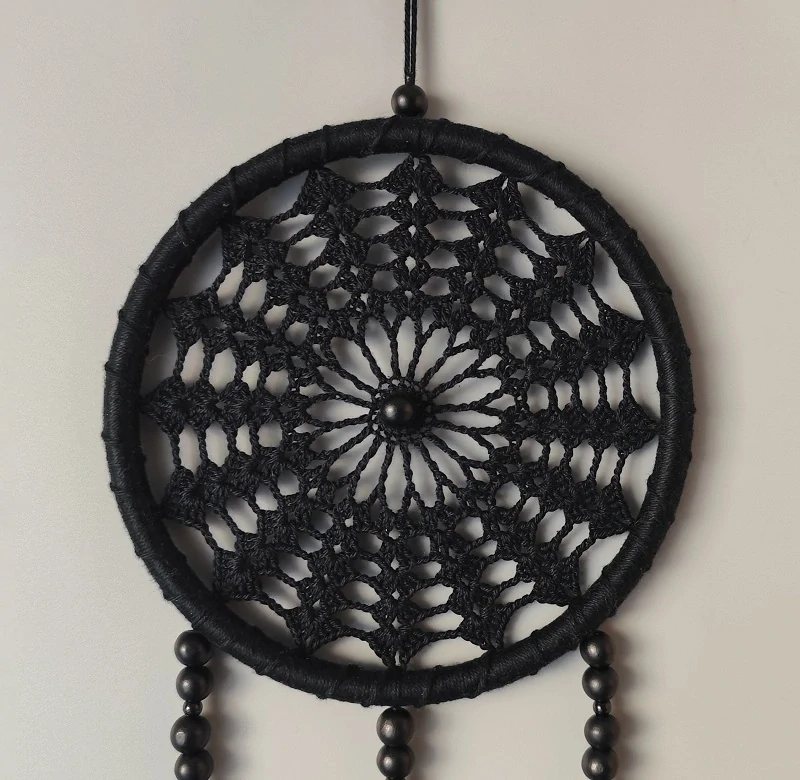Lapač zlých snů - černý 15 x 40 cm č.1