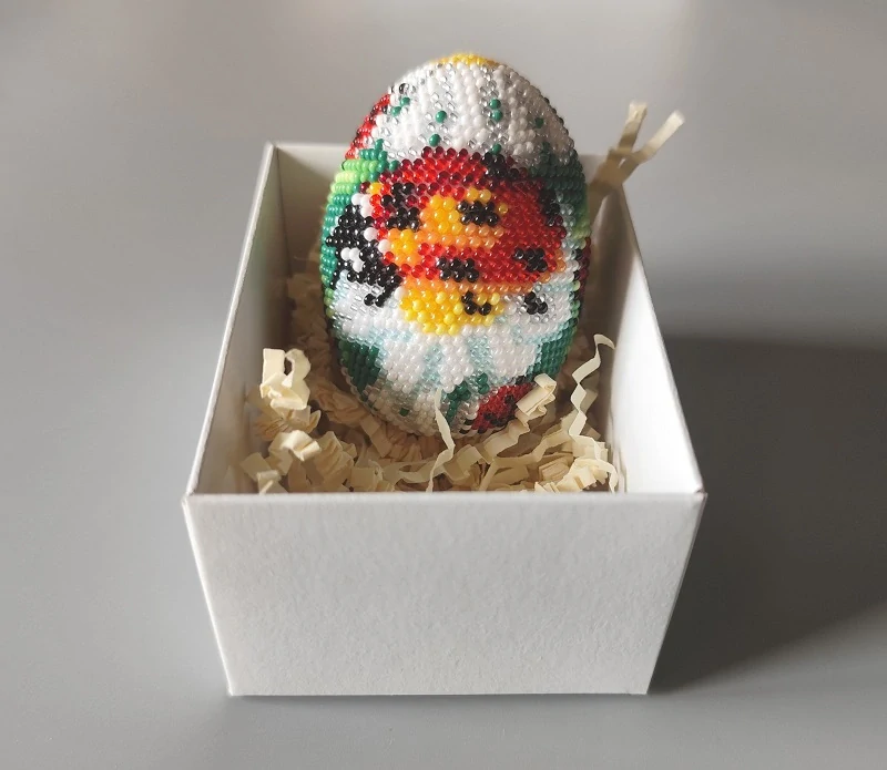 Velikonoční vajíčko z korálků - beruška č.2