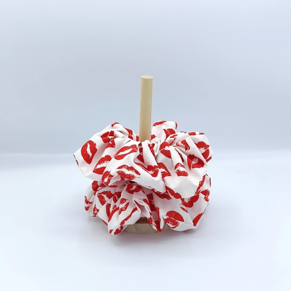 Bavlněná Scrunchie gumička pusinky XXL