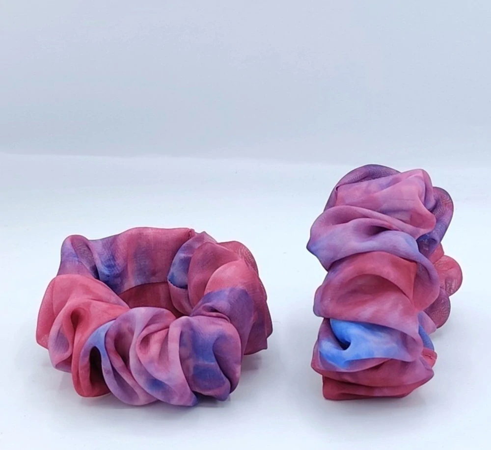 Scrunchie gumička Malinová L