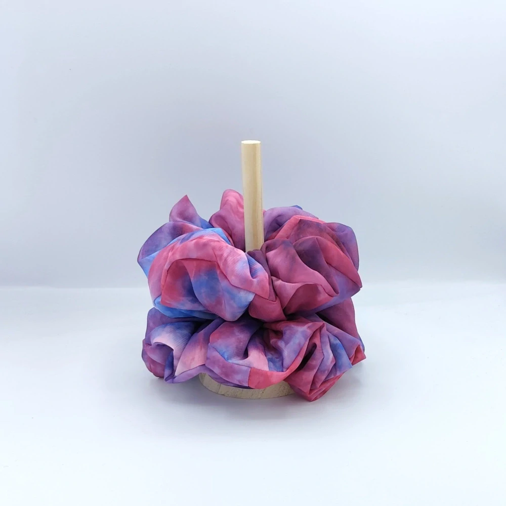 Scrunchie gumička Malinová XXL