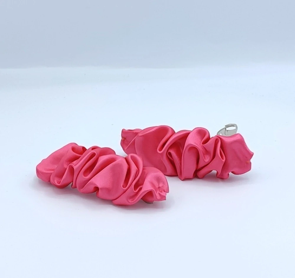 Spona do vlasů Scrunchie pink