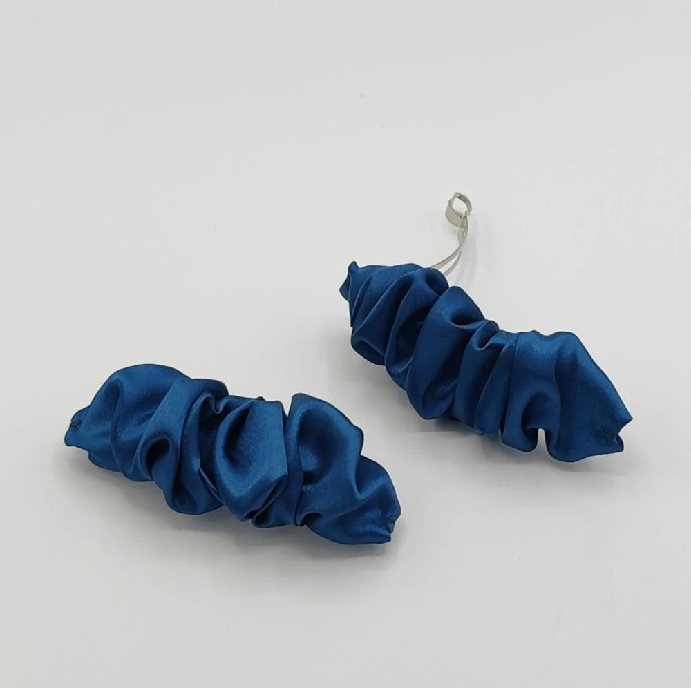 Spona do vlasů Scrunchie tmavý petrolej