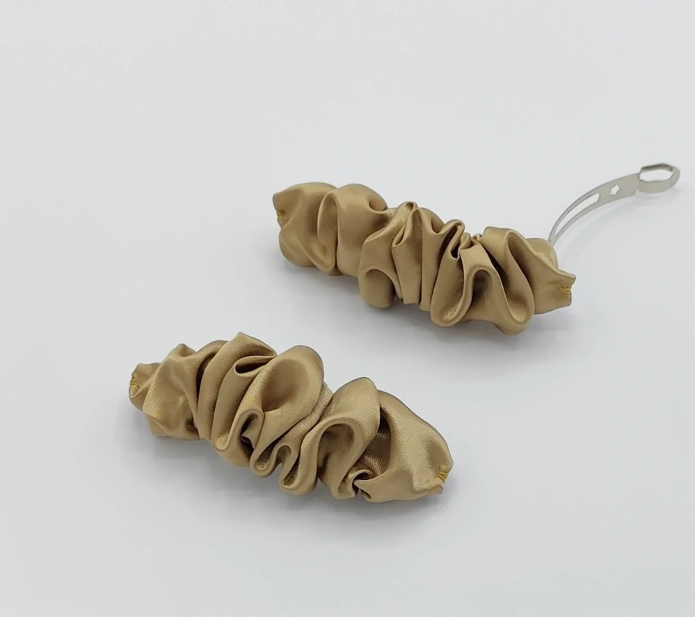 Spona do vlasů Scrunchie camel