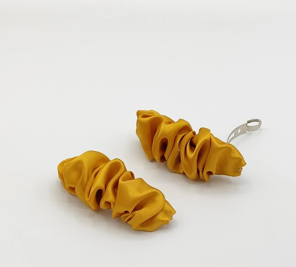 Spona do vlasů Scrunchie zlatá