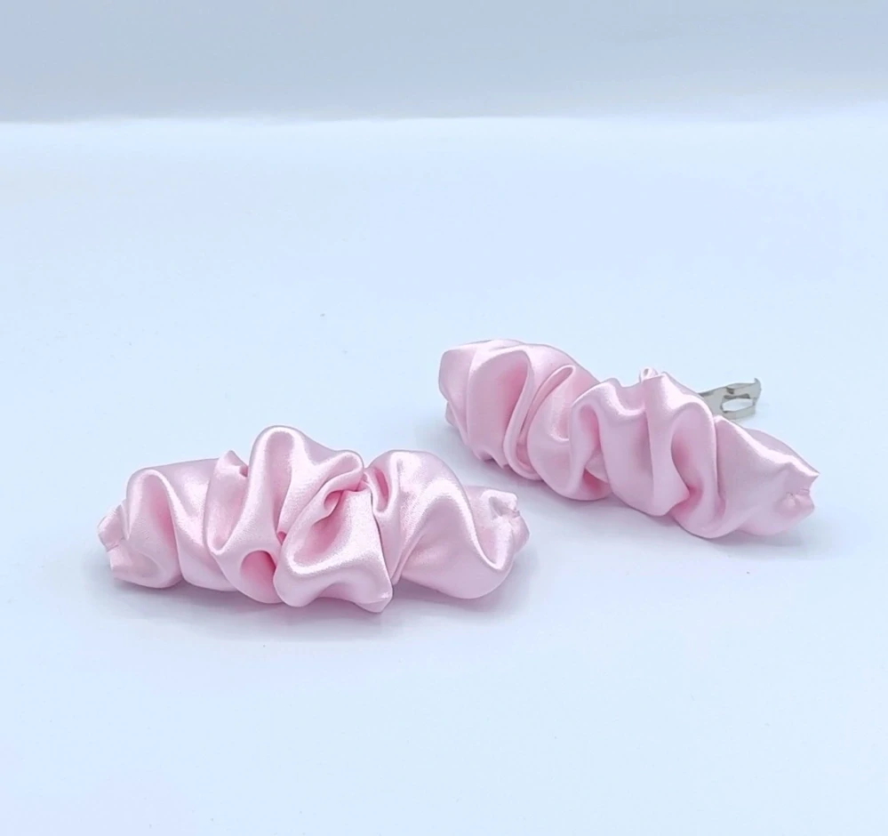 Spona do vlasů Scrunchie růžová