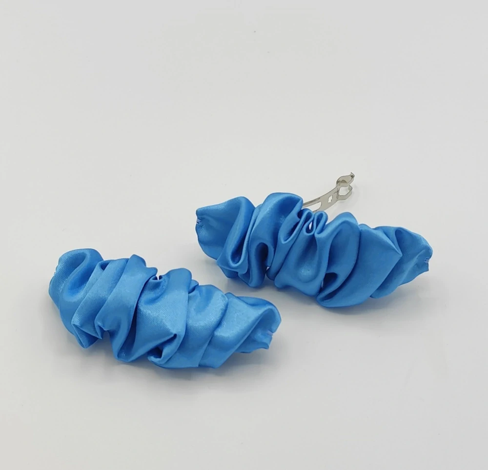 Spona do vlasů Scrunchie tyrkysová