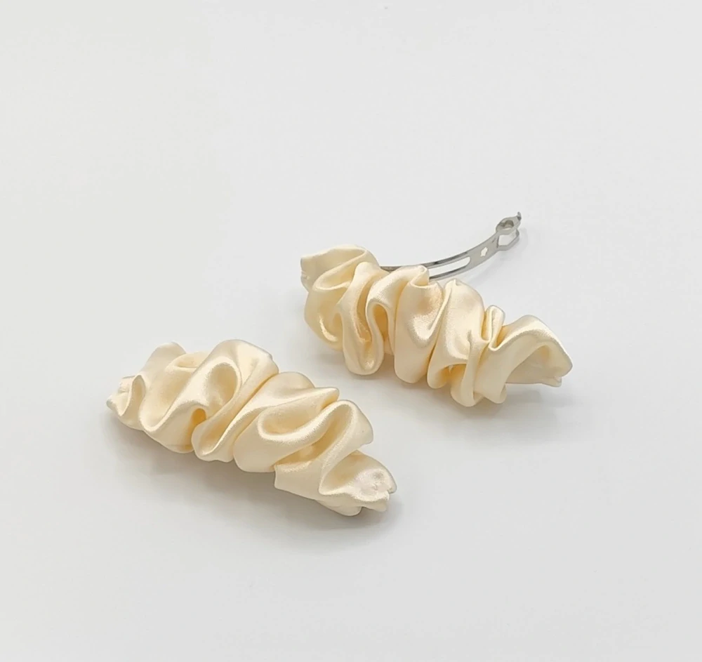 Spona do vlasů Scrunchie champagne