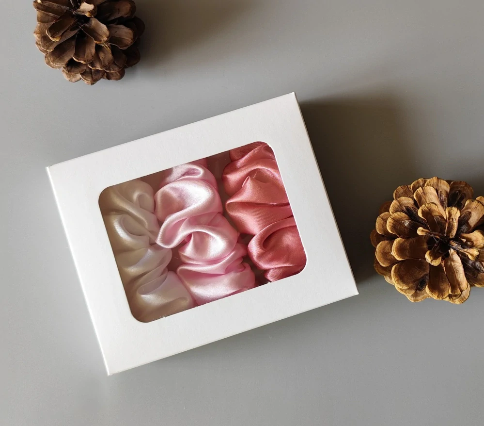 Dárková sada - Scrunchie spony do vlasů I.