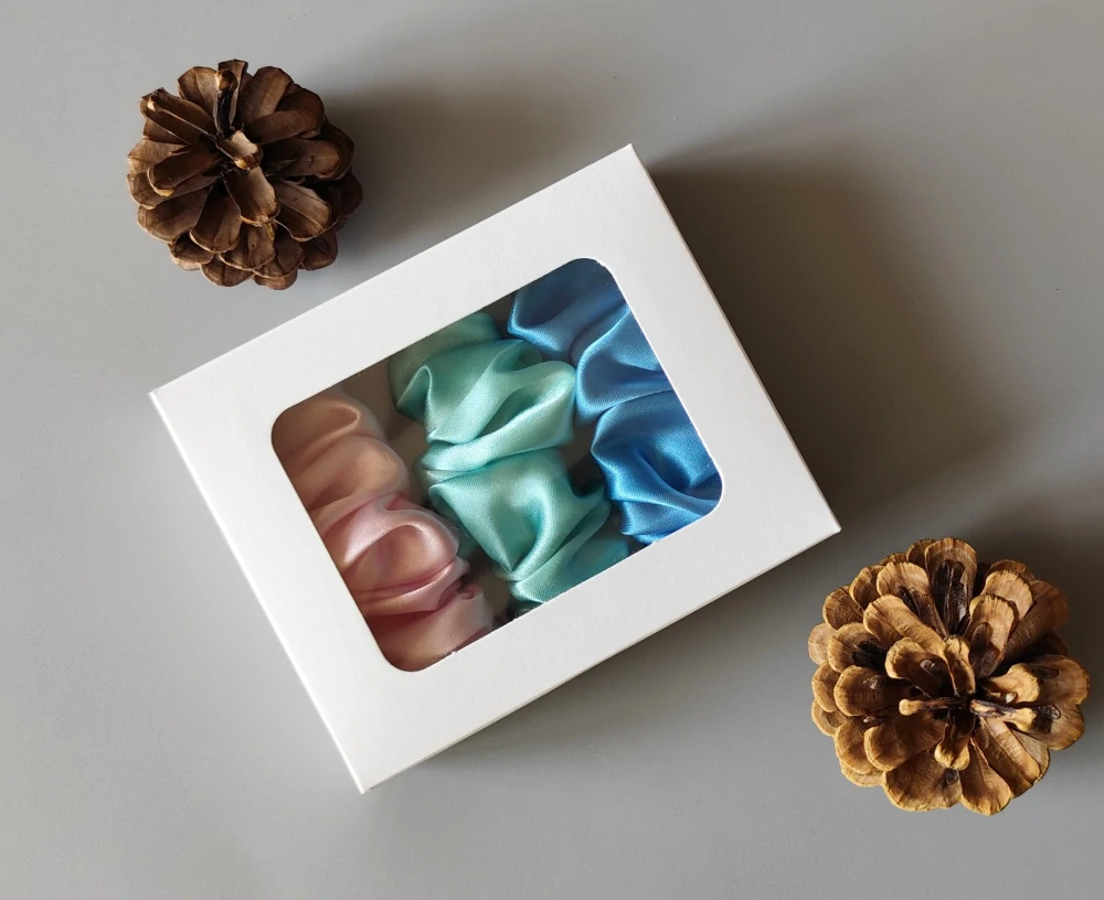 Dárková sada - Scrunchie spony do vlasů VIII.