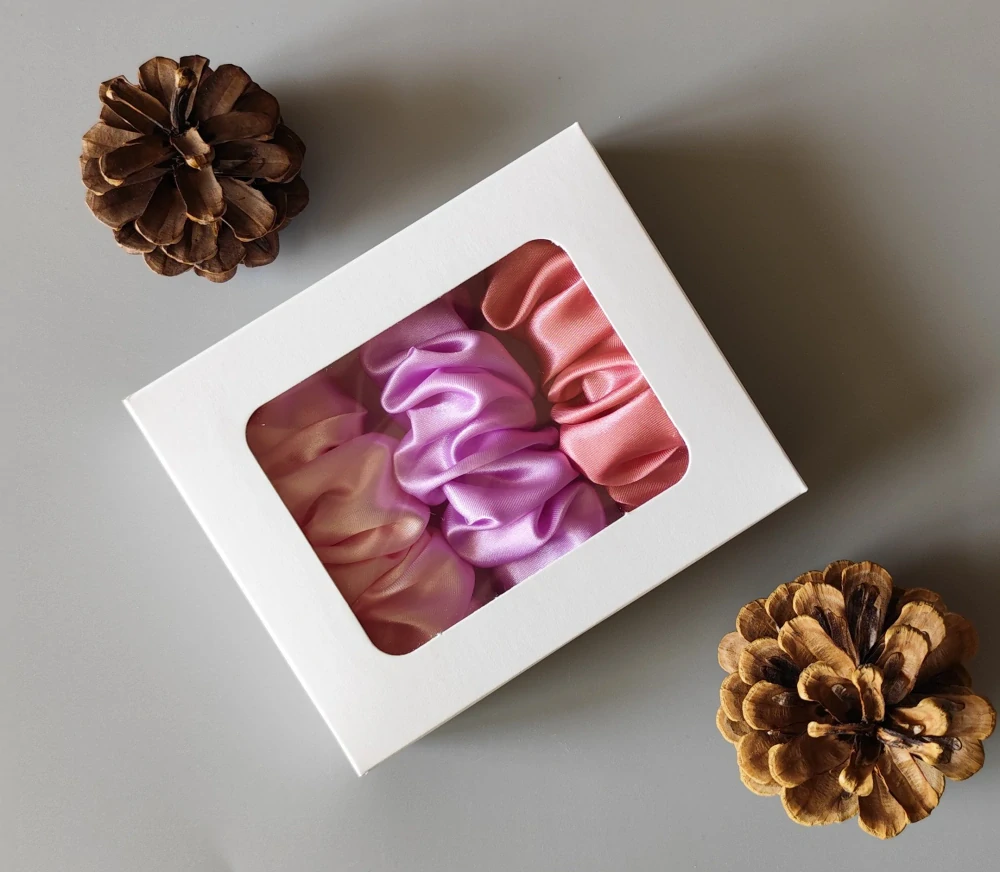 Dárková sada - Scrunchie spony do vlasů V.