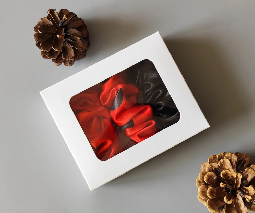 Dárková sada - Scrunchie spony do vlasů VII.
