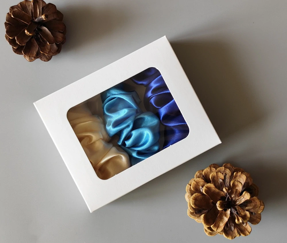 Dárková sada - Scrunchie spony do vlasů XI.