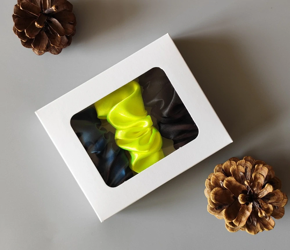 Dárková sada - Scrunchie spony do vlasů XII.