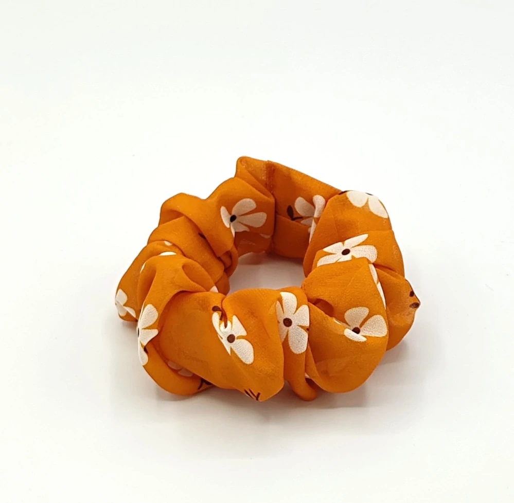 Scrunchie gumička Oranžová L