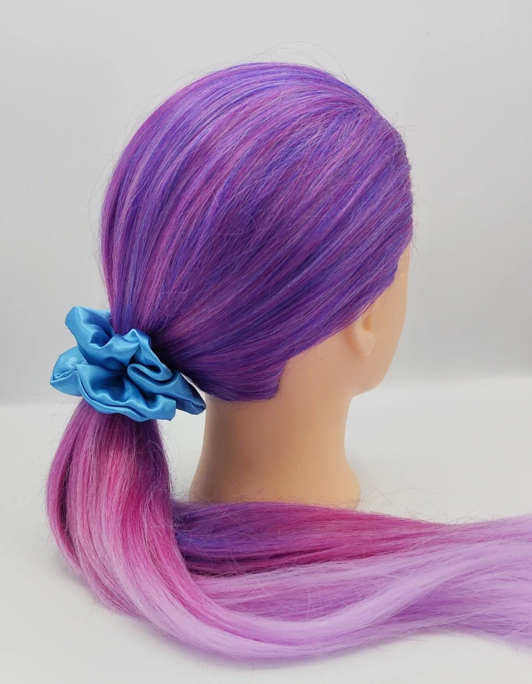Saténová Scrunchie gumička Halloween L - klasik
