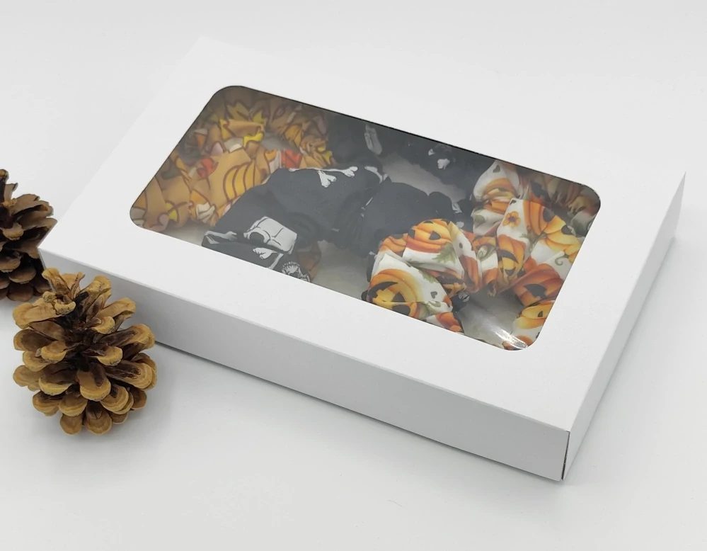 Halloweenská dárková sada II - 6 scrunchies