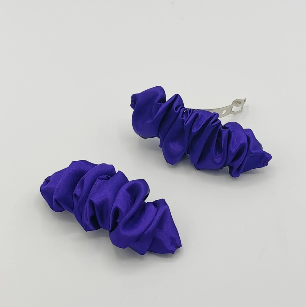 Spona do vlasů Scrunchie tmavě fialová