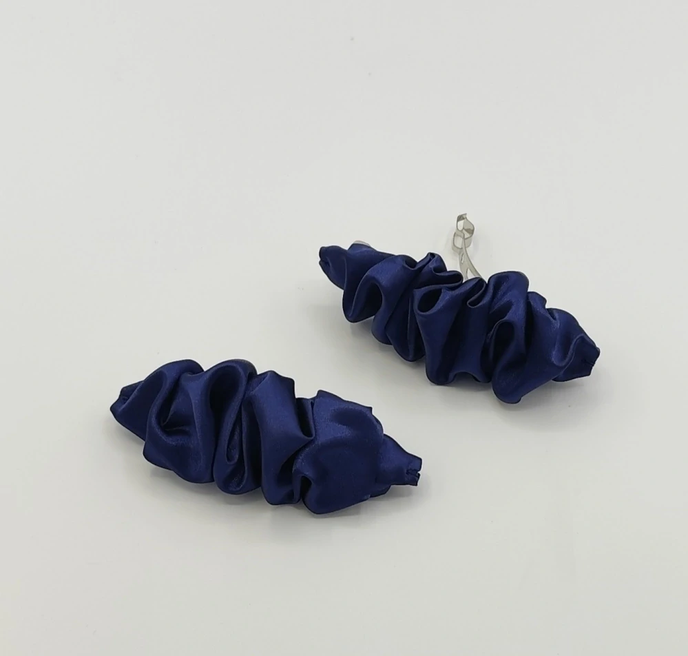 Spona do vlasů Scrunchie temně modrá