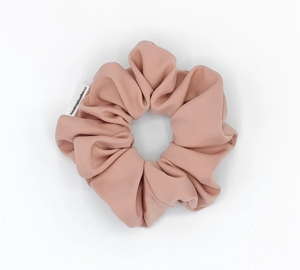 Scrunchie gumička starorůžová II. L - klasik