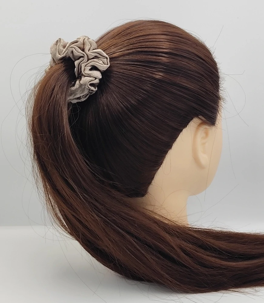 Scrunchie gumička béžová Dion S