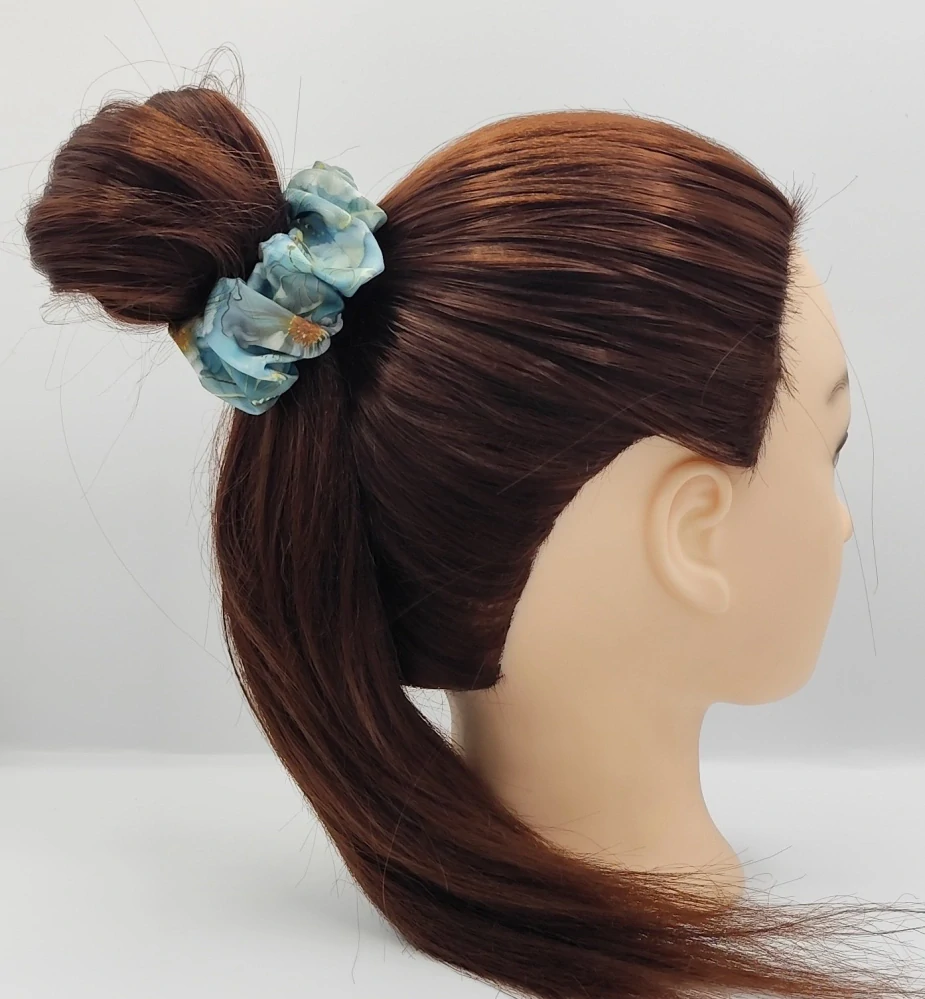 Scrunchie gumička Jarní květy II. L