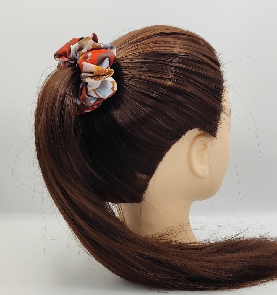 Scrunchie gumička Jarní květy III. L