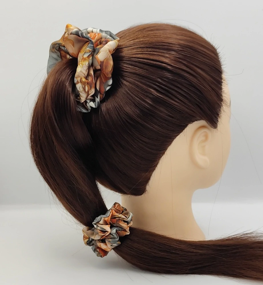 Scrunchie gumička Jarní květy V. S