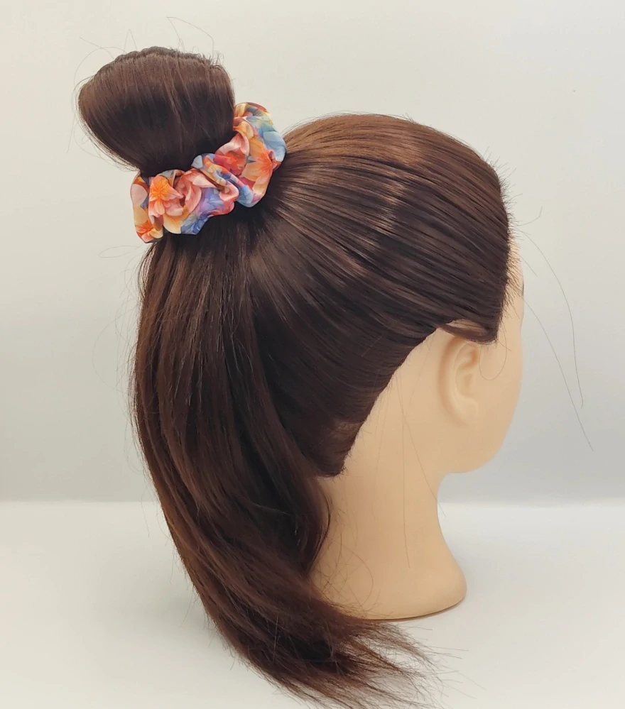 Scrunchie gumička Jarní květy VI. L