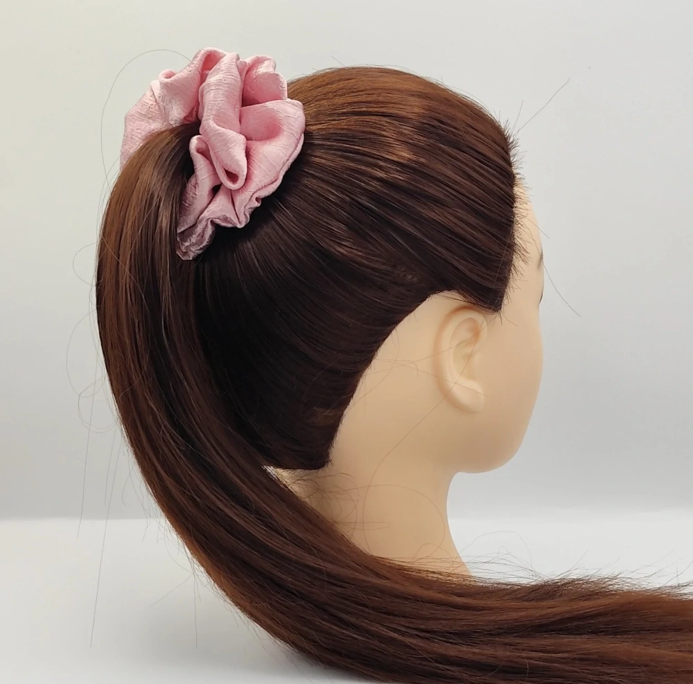 Scrunchie gumička růžová L - klasik