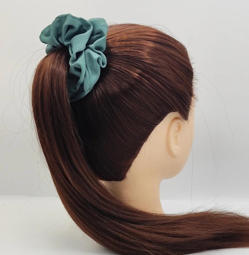 Scrunchie gumička zelená L - klasik