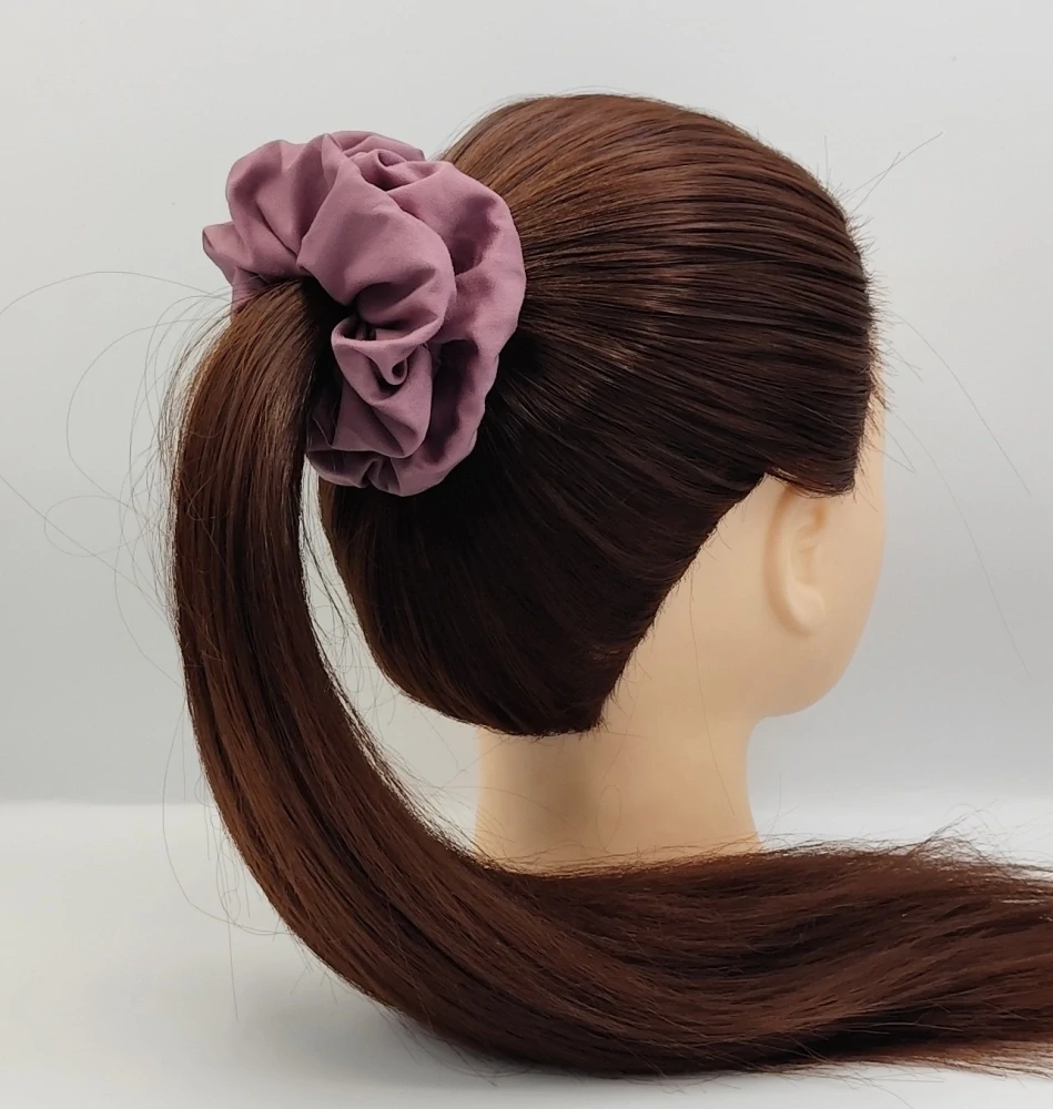 Scrunchie gumička starorůžová tmavá L