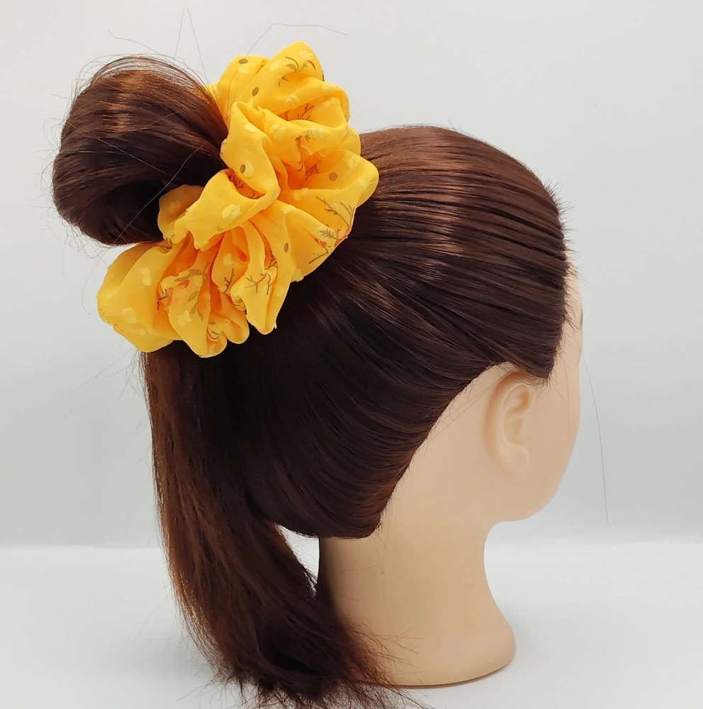 Scrunchie gumička Žlutá XXL