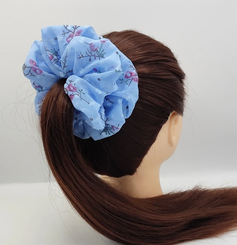 Scrunchie gumička Modrá XXL