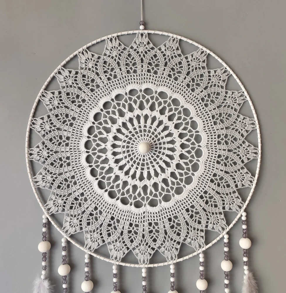 Lapač zlých snů Stínový strážce světle šedý 40 x 115 cm