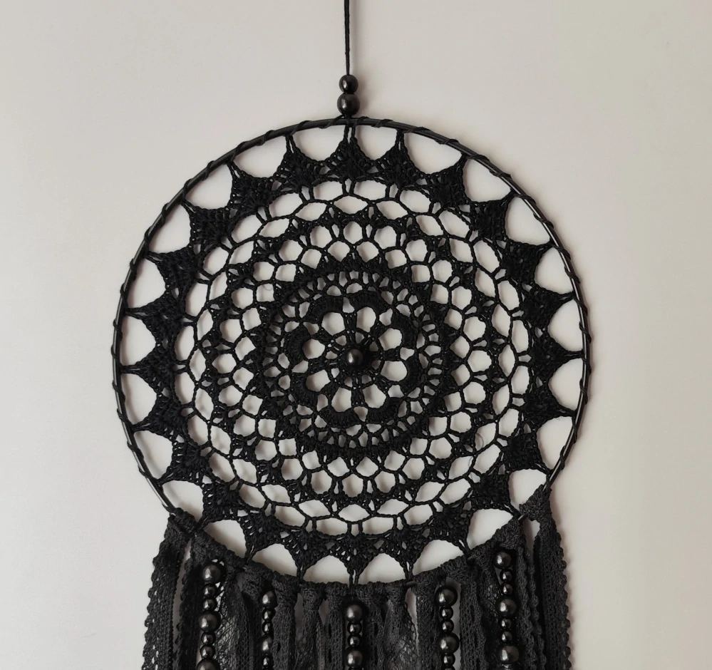 Lapač zlých snů Černá holubice 20 x 60 cm
