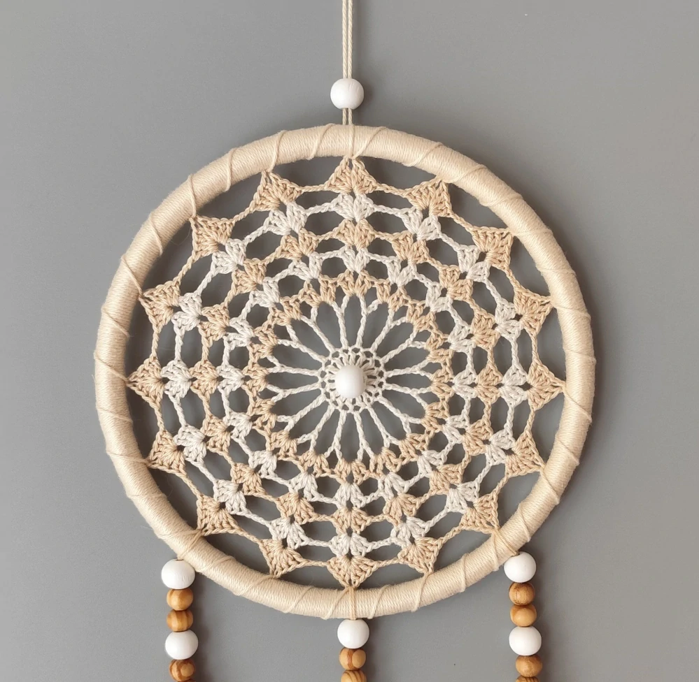 Lapač zlých snů - přírodní 15 x 40 cm č.5