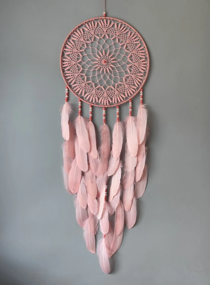 Lapač zlých snů 35 x 105 cm Lososový sen