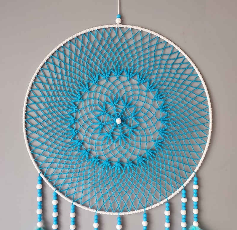 Lapač zlých snů Tyrkysově modrý 35 x 110 cm