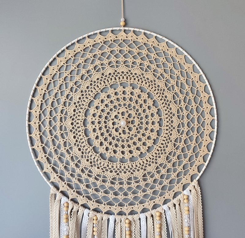 Lapač zlých snů Béžová holubice 40 x 110 cm