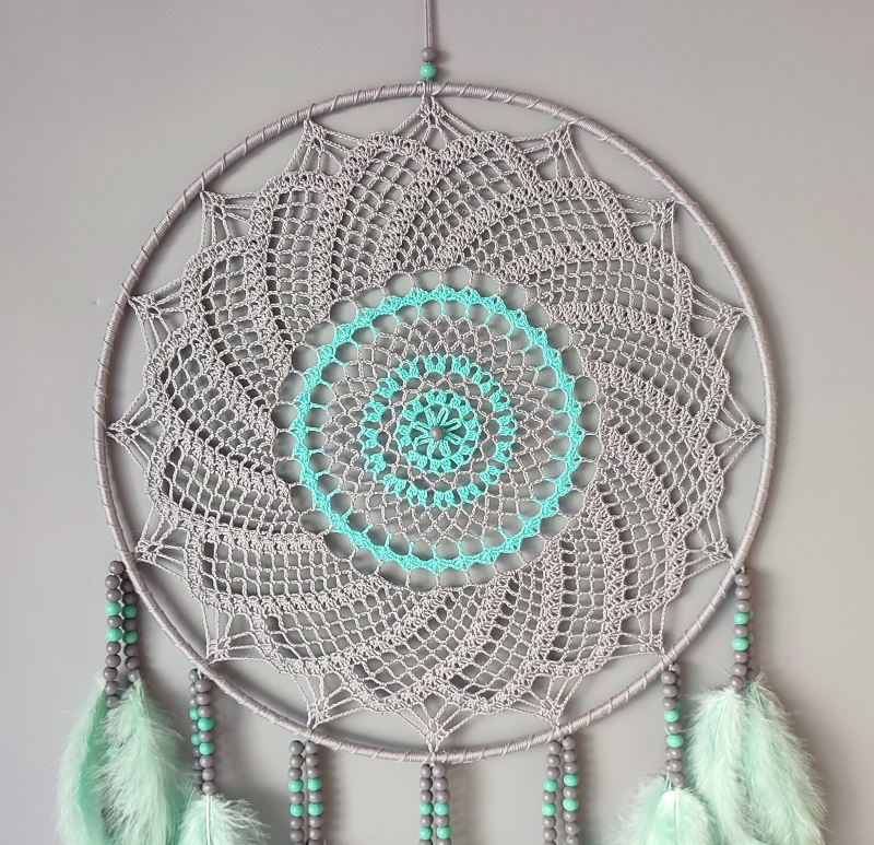 Lapač zlých snů Šedý ochránce 35 x 95 cm č.3