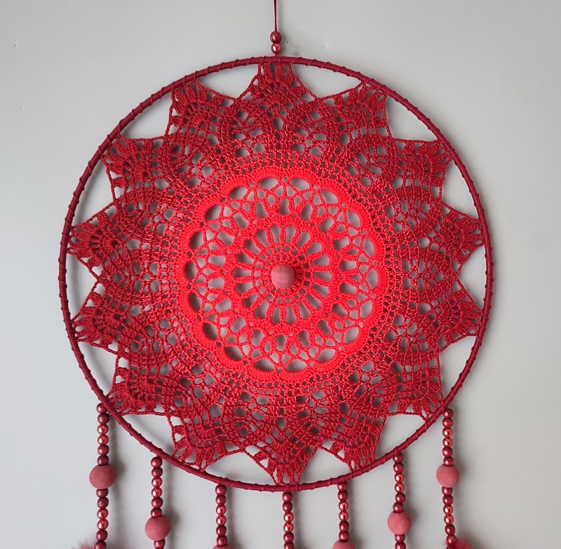 Lapač snů - Stínový strážce vínový 30 x 90 cm