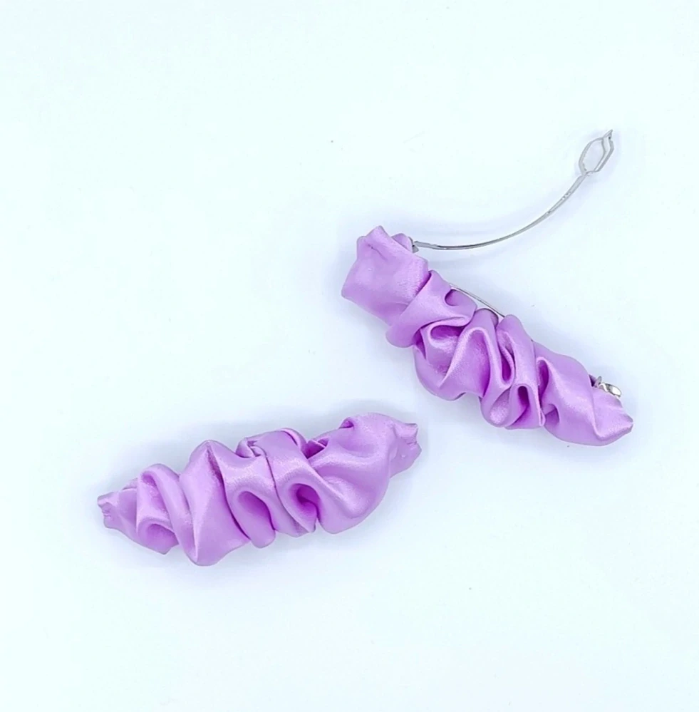 Spona do vlasů Scrunchie světle fialová